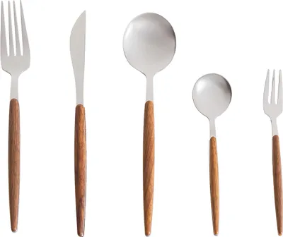 Produktbild von BELIANI Besteck-Set Gold Edelstahl Kunststoff 30-teilig für 6 Personen Messer Löffel Gabel Teelöffel Obstgabel Modernes Design