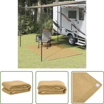 Produktbild von The Living Store Zeltteppich Sandfarbe 250x200 cm HDPE
