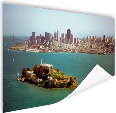 Produktbild von MuchoWow® Poster San Francisco - Alcatraz - Insel 180x120 cm - Fotoplakat