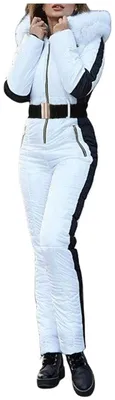 Productafbeelding van Dames Ski Overall, Waterdichte Jumpsuit met Capuchon