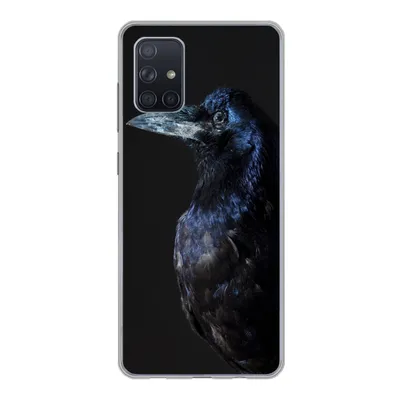 Produktbild von MuchoWow® Handyhülle Schutzhülle Hülle für Samsung Galaxy A51 5G Vogel - Tiere - Schwarz Silikon Softcase Handy Hülle - Abbildung
