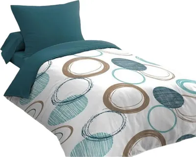 Produktbild von Bettbezugsset HOME LINGE PASSION Grün 140 x 200 cm Circles