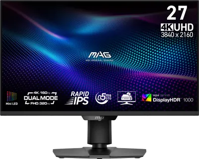 Produktbild von MSI MAG 274UPDFDE E16M, 68,6 cm (27"), 3840 x 2160 Pixel, 4K Ultra HD, LED, 0,5 ms, Schwarz