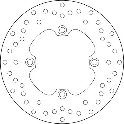 Produktbild von BREMBO Serie Oro Bremsscheibe für HONDA MOTORCYCLES SILVERWING 240mm 68B40780