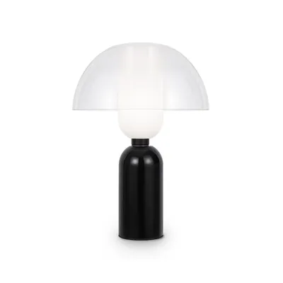 Obrázek produktu pro Stolní lampa keramické sklo D: 30 cm 42,5 cm vysoká černá E14 kulatá moderní keramická lampa