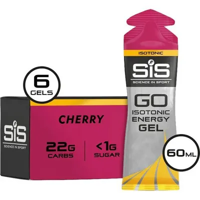 Obrázek produktu pro Science in Sport GO Izotonický energetický gel s příchutí třešní, 6 x 60 ml