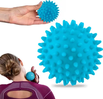 Produktbild von Massage- und Fitnessball 7,5 cm NS-957 blau