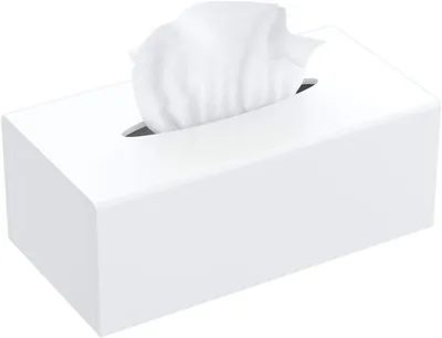 Obrázok produktu pre Box na vreckovky, obdĺžnikový, do kúpeľne, priehľadný, 24 x 12 x 8 cm, akryl