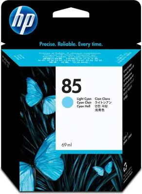 Obrázok produktu pre HP Svetloazúrová atramentová kazeta 85, 69 ml, Atramentový, Azúrová, Biznis, Singapúr, 125 mm, 39 mm