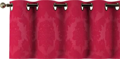 Productafbeelding van Dekoria korte gordijn met oogjes, rood, 130 x 40 cm