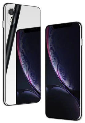 Obrázek produktu pro NALIA Mirror Tempered Glass Case pro iPhone XR, zrcadlové pouzdro z tvrzeného skla 9H, stříbrná barva