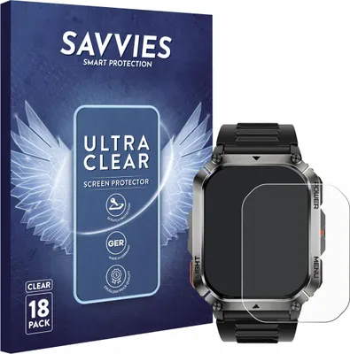 Produktbild von 18x Für Iowodo W70pro 2.01" Schutzfolie Savvies Displayschutz Display Schutz Folie Klar Transparent