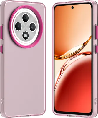 Produktbild von Handyhülle für Oppo Reno12 F 5G Schlank Durchscheinend Matt Stoßfest Schutzhülle Rot