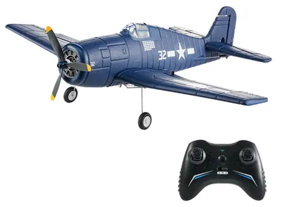 Produktbild von Flybear FX9503 F6F Hellcat RC Flugzeug RTF 2,4GHz 4-Kanal, 395 mm Spannweite, Brushless Motor, Gyro, 3D/6G, 3 Akkus