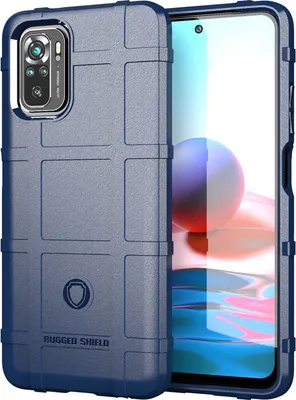 Produktbild von Redmi Note 10 Hülle, LaimTop Weich TPU Silikon Stossfest Anti-rutsch Tasche Heavy Duty Schutzhülle für Xiaomi Redmi Note 10 4G / Note 10S Blau