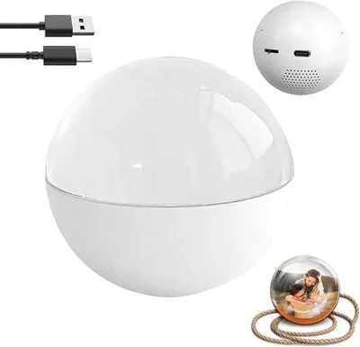Produktbild von Kristallkugel mit 3D Digitaldisplay - Interaktive Glaskugel für Foto & Video
