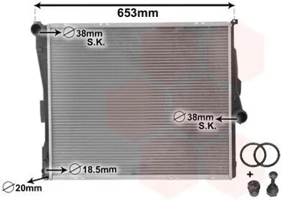 Produktbild von VAN WEZEL 06002289 Kühler Wasserkühler Motorkühler für BMW X3 (E83)