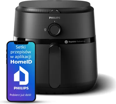 Philips Fettfreie Friteuse 6.2L 90% Weniger Fett 1500W Rapidair