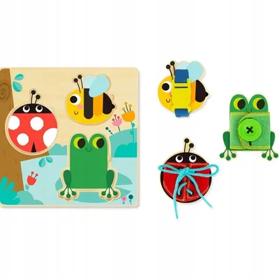 Obrázek produktu pro Tooky Toy Dřevěná naučná tabule Sorter Tren