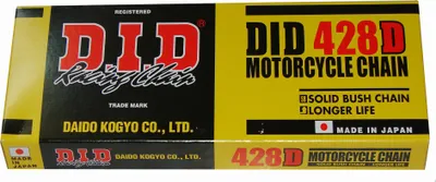 Zdjęcie produktu dla Łańcuch Napędowy Moto Did 428 Bez O-Ring (1882Dan) (Rozkuty Ogniwo)