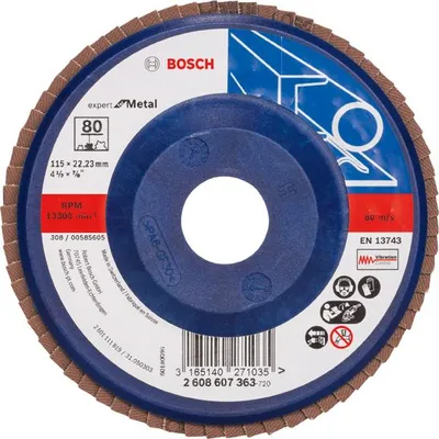 Produktbild von Fächerschleifscheibe X551 Expert for Metal, gerade, 115 mm, 80, Kunststoff
