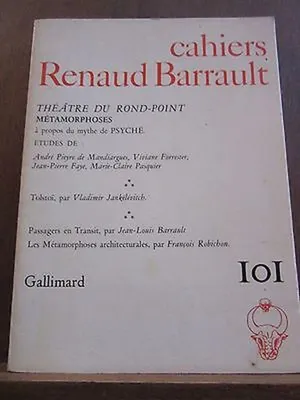 Image de Cahiers Renaud Barrault n101 Gallimard