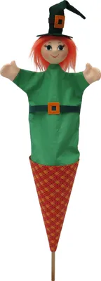 Obrázek produktu pro Kornoutová loutka Čarodějnice 59 cm, vícebarevná, 11164A
