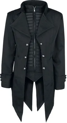 Produktbild von Poizen Industries Militärmantel Herren Barnes Coat schwarz S