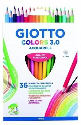 Image de Crayons aquarellables Giotto, lot de 36