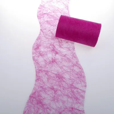 Tafelband gewellt rosa 12,5 cm x 25 m