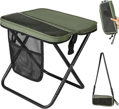 Produktbild von Tragbarer Klapphocker 31 cm - faltbar - leichter Sitz - ideal für Camping - ShopFlot