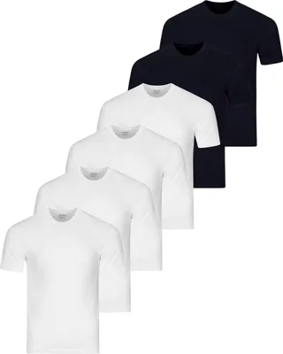 Produktbild von RAGMAN 6er Pack Basic Unterhemd / Shirt Kurzarm Bequem und atmungsaktiv, Vielseitiges Basic, Optimale Passform