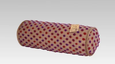 Produktbild von Kissenrolle Nackenrolle Wolle Noppen 42 x 14 cm Linke