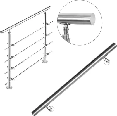 Immagine prodotto di Balaustre Wolketon per balconi, scale con/senza traverse Facile da montare (100 cm, 4 traverse)