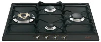 Zdjęcie produktu dla Smeg SR764AO, Antracyt, Wbudowany, Gaz, 4 stref(y), 4 stref(y), Bardzo duży