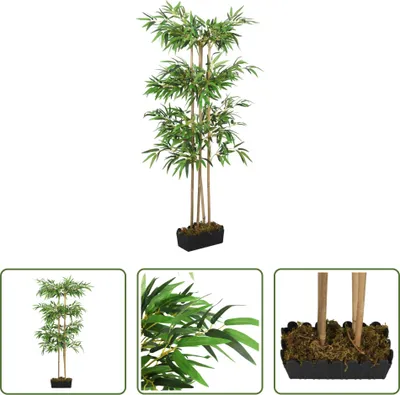 Produktbild von The Living Store Bambusbaum Künstlich 760 Blätter 120 cm Grün