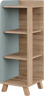 Immagine prodotto di Mobiletto midi Vicco Karen Sonoma/blu 30 x 90 cm con 4 ripiani, Model 54685
