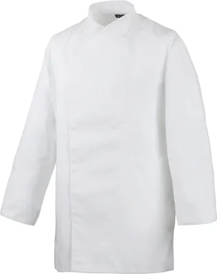 Produktbild von HACCP-Kochjacke langarm, mit Druckknöpfen, Innentaschen, Fb weiss, Gr. 2XL : 2XL : weiß : 65% Polyester 35%Baumwolle 220 g/m²
