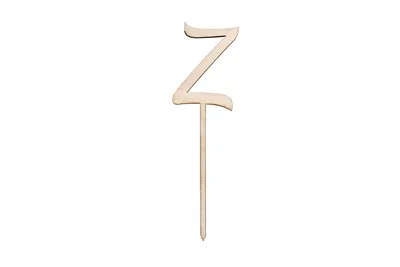 Produktbild von Sallys Cake Topper Buchstaben - aus Holz - Z
