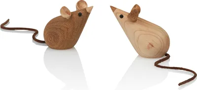 Produktbild von Lucie Kaas Skjode Holzfiguren Mäuse 2er Set