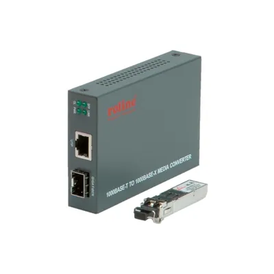 Produktbild von ROLINE Gigabit Konverter, RJ-45 - LC (inkl. mini-GBIC)