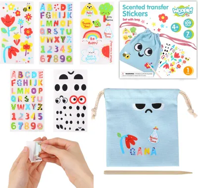 Produktbild von Woopie - WOOPIE ART&amp;FUN Kreatives Set von Zaubertaschen + Dekoration Aufkleber mehr als 109 Stück (SET OF 10)