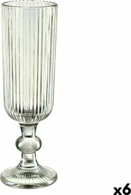 Immagine prodotto di Bicchiere da champagne de verde a righe 160 ml (6 pezzi)