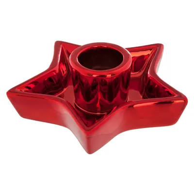Produktbild von Windlicht elektro stern d.10,5cm rot - Feeric Lights & Christmas