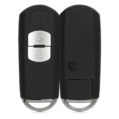 Produktbild von kwmobile Autoschlüssel Gehäuse kompatibel mit Mazda 2-Tasten Keyless Go Autoschlüssel - ohne Transponder Batterien Elektronik - Auto Schlüsselgehäuse