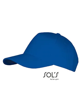 Immagine prodotto di SOLs 00594 | Cappello a cinque pannelli Long Beach / Chiusura regolabile in metallo - Colore: Royal Blue - Taglia: Unica