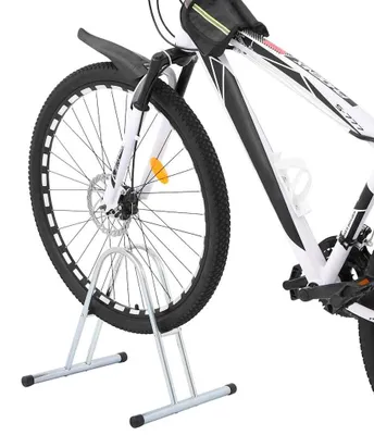Immagine prodotto di vidaXL Cavalletto per biciclette per 1 bicicletta a piantana in acciaio zincato