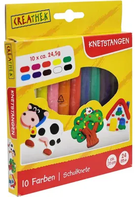 Produktbild von Creathek Schulknete 10 Stangen