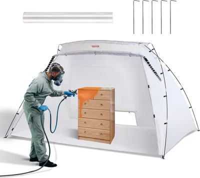 Immagine prodotto di VEVOR cabina di verniciatura verniciatura a spruzzo tenda di protezione vernice 305x213x183cm tenda di verniciatura
