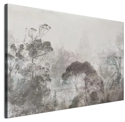 Produktbild von LUMASOUL Wandbilder Wohnzimmer Leinwandbild Wald 10 90x60 cm1-teiliges Bild für Schlafzimmer Flur Büro und Küche modernes Foto-Motiv